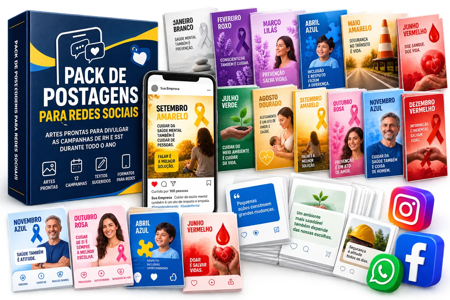 Pack de Postagens para Redes Sociais